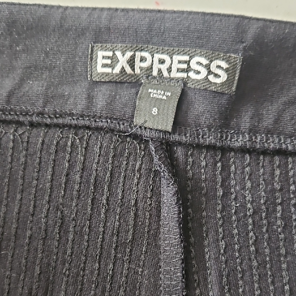 Express Women's Black Sequin High Waist Shorts - Picture 4 of 12